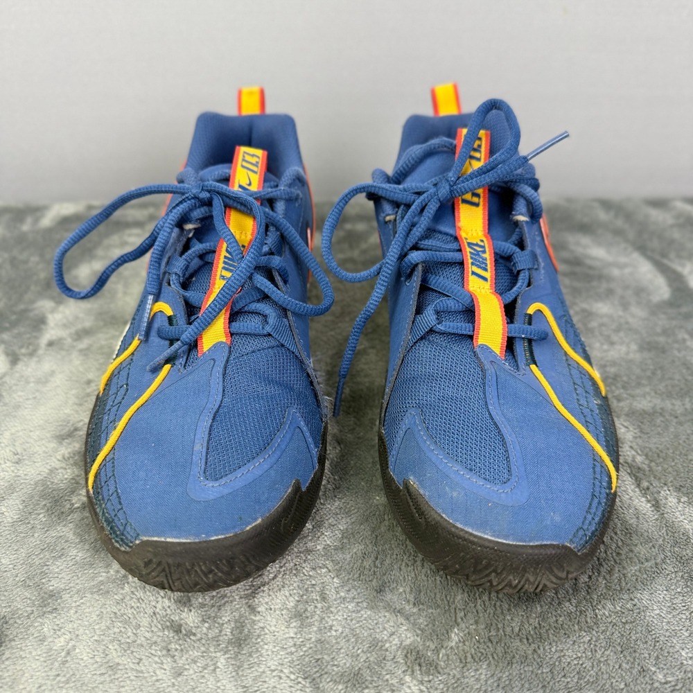 Nike‎ Kids Basketball Shoes Blue Orange Sneakers Athletic 6Y